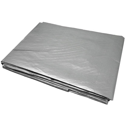 Bethesda Industrial 8 X 10 Heavy Duty Poly Weather Resistant Reinforced Silver Tarp