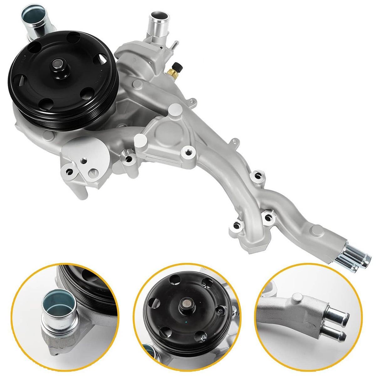 Bethesda Industrial Water Pump w/Thermostat for 2014-2020 Chevy Silverado 1500 GMC Sierra Cadillac