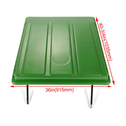 Bethesda Industrial Green Tractor Sun Shade Canopy For John Deere Compact Utility Tractors with ROPS