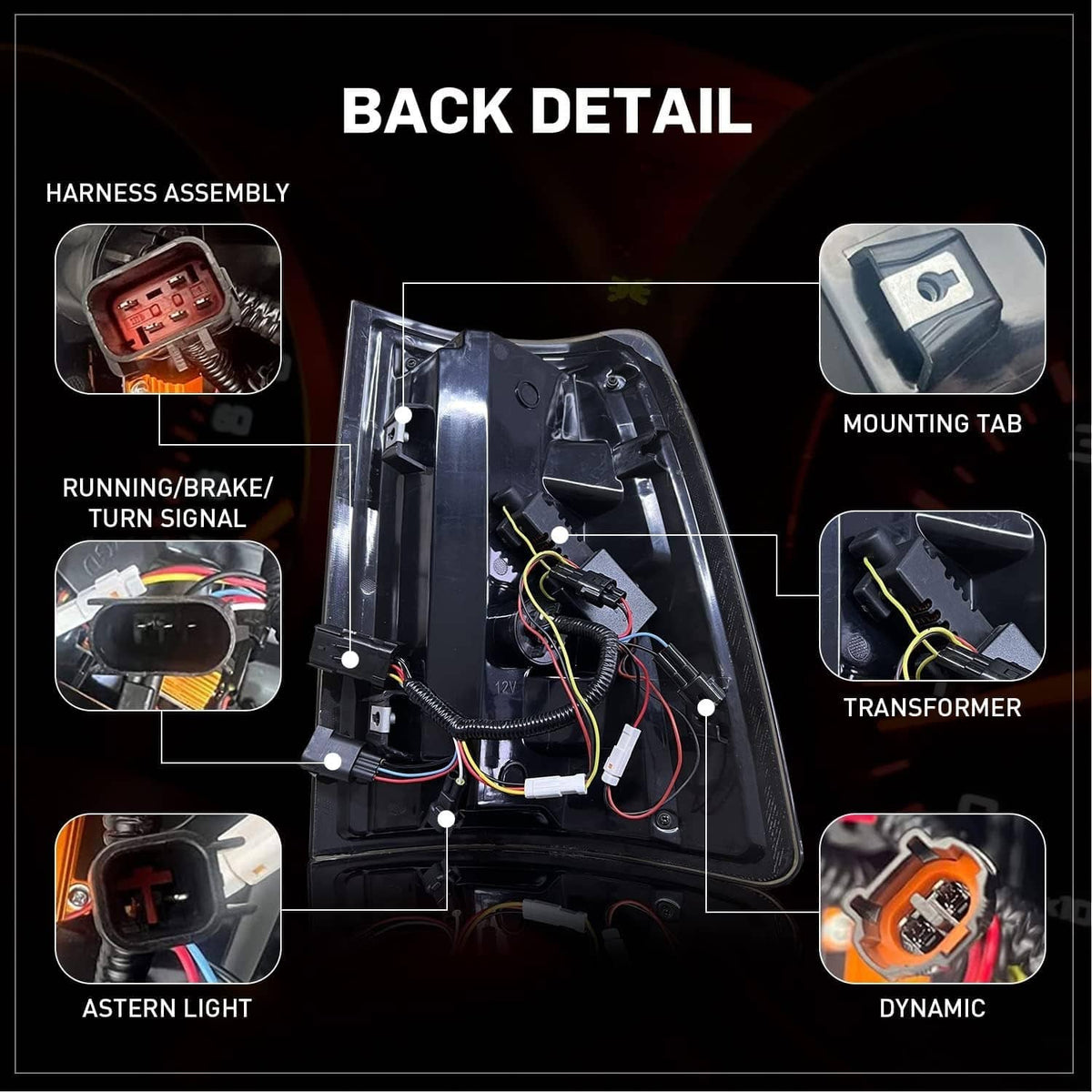Bethesda Industrial Pair LED Tail Light for 09-18 Dodge Ram 1500 2500 3500 Rear Light Clear Lens New