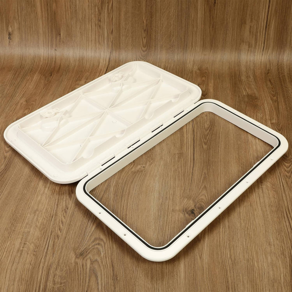 Bethesda Industrial 2X MARINE BOAT Deck Access HATCH & LID 24" X 14" RV Storage ( White, ABS )