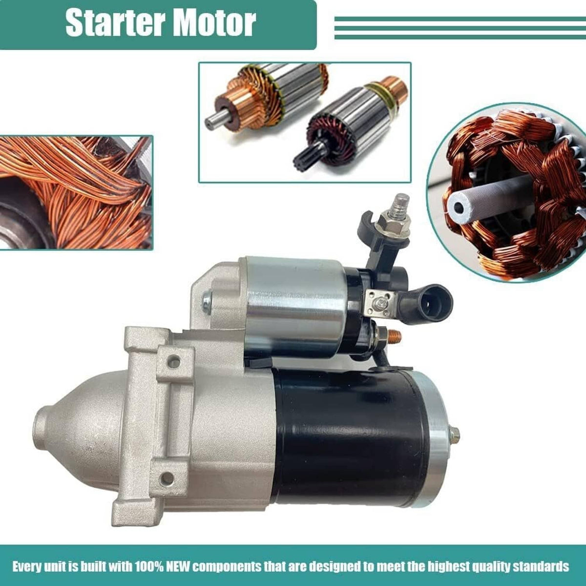 Bethesda Industrial New Motor Starter For 2014-2016 Chevy Silverado GMC 1500 V6 V8 4.3L 5.3L 6.2L