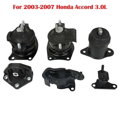 Bethesda Industrial 6PCS For 2003-2007 Honda Accord 2.4L Auto Engine Motor & Transmission Mount Set