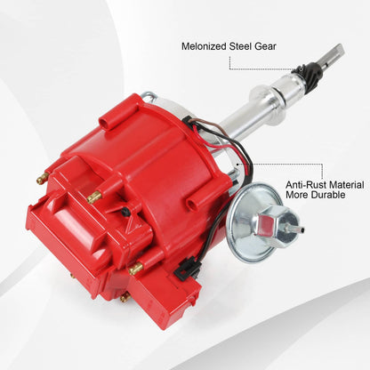 Bethesda Industrial 6522R Premium Distributor HEI For Chevy Inline 6-Cyl 230 250 292 w/65K Volt Coil