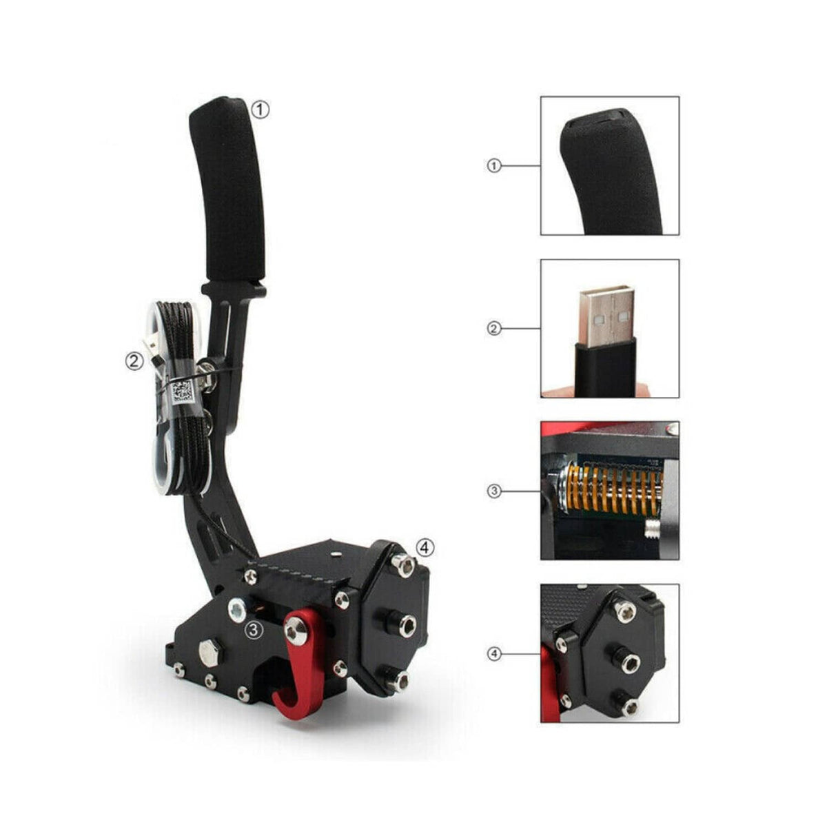 Bethesda Industrial PC USB Handbrake for Racing Games G920/T500/G27/G29 64Bit SIM FANATECOSW New