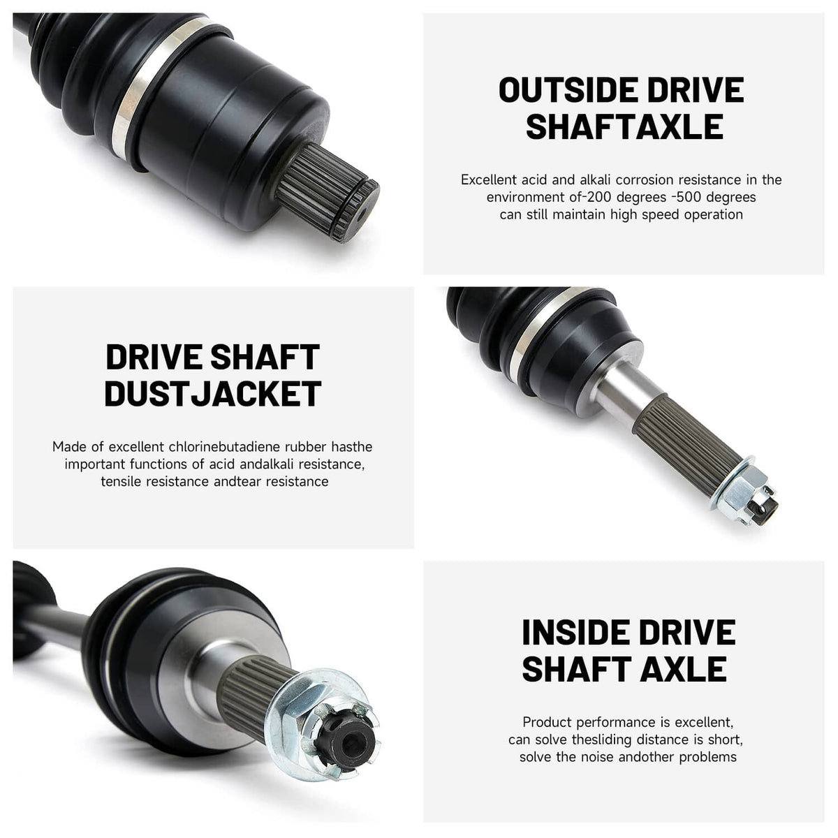 Bethesda Industrial 2Pcs Rear CV Axle Drive Shaft For Polaris Ranger Crew XP 1000 2017 2018 2019