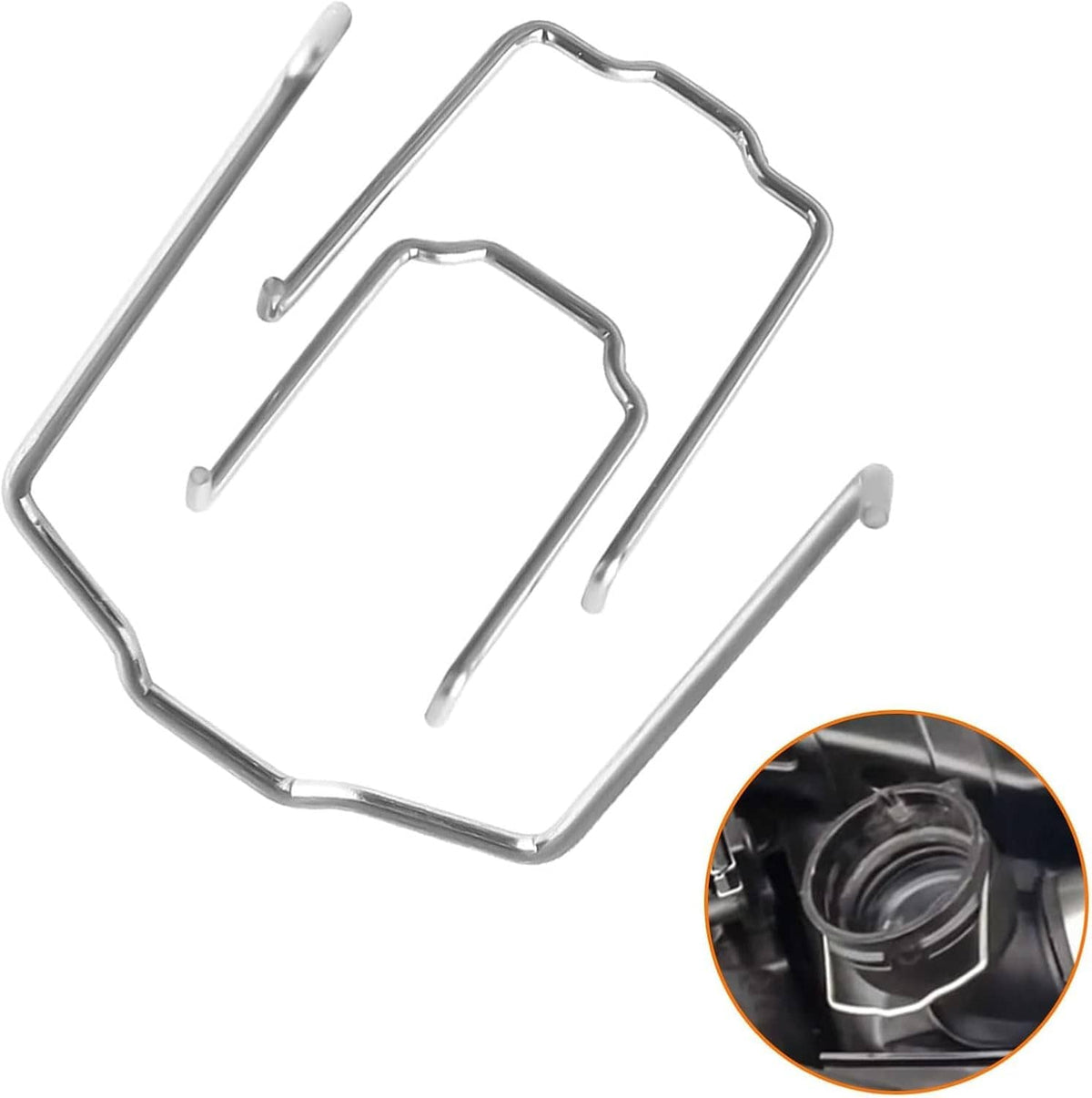 Bethesda Industrial Radiator Hose Retaining Spring Clip Clamp 0.87in 1.07in 1.83in U” shape For BMW