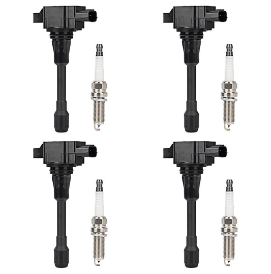 Bethesda Industrial 4 UF549 For Nissan Altima Sentra rogue versa Spark Plugs and Ignition Coil packs