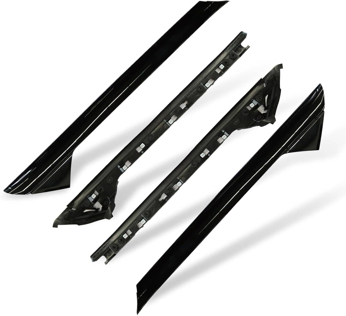 Bethesda Industrial 2 Pairs Left Right Side Windshield A-Pillar Molding Trim for 11-19 Ford Explorer