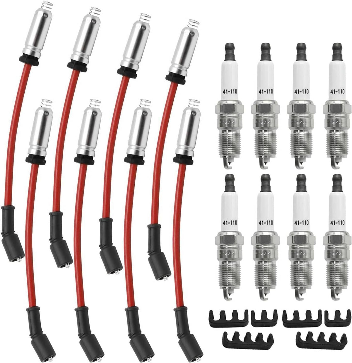 Bethesda Industrial 8mm Wireset & 8 Spark Plug 41-962 for Chevy Silverado 1500 GMC Sierra V8