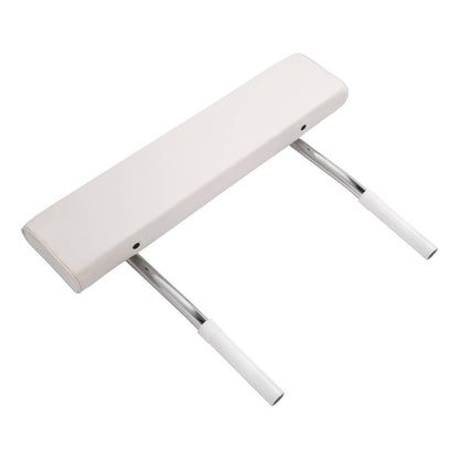 Bethesda Industrial For Universal Boat Seat Backrest W/Folding Arms Leaning Post White + Silvery