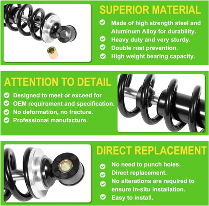 Bethesda Industrial Front Suspension Heavy Duty Shock Absorber Kit For John Deere AM130448 Gator TX