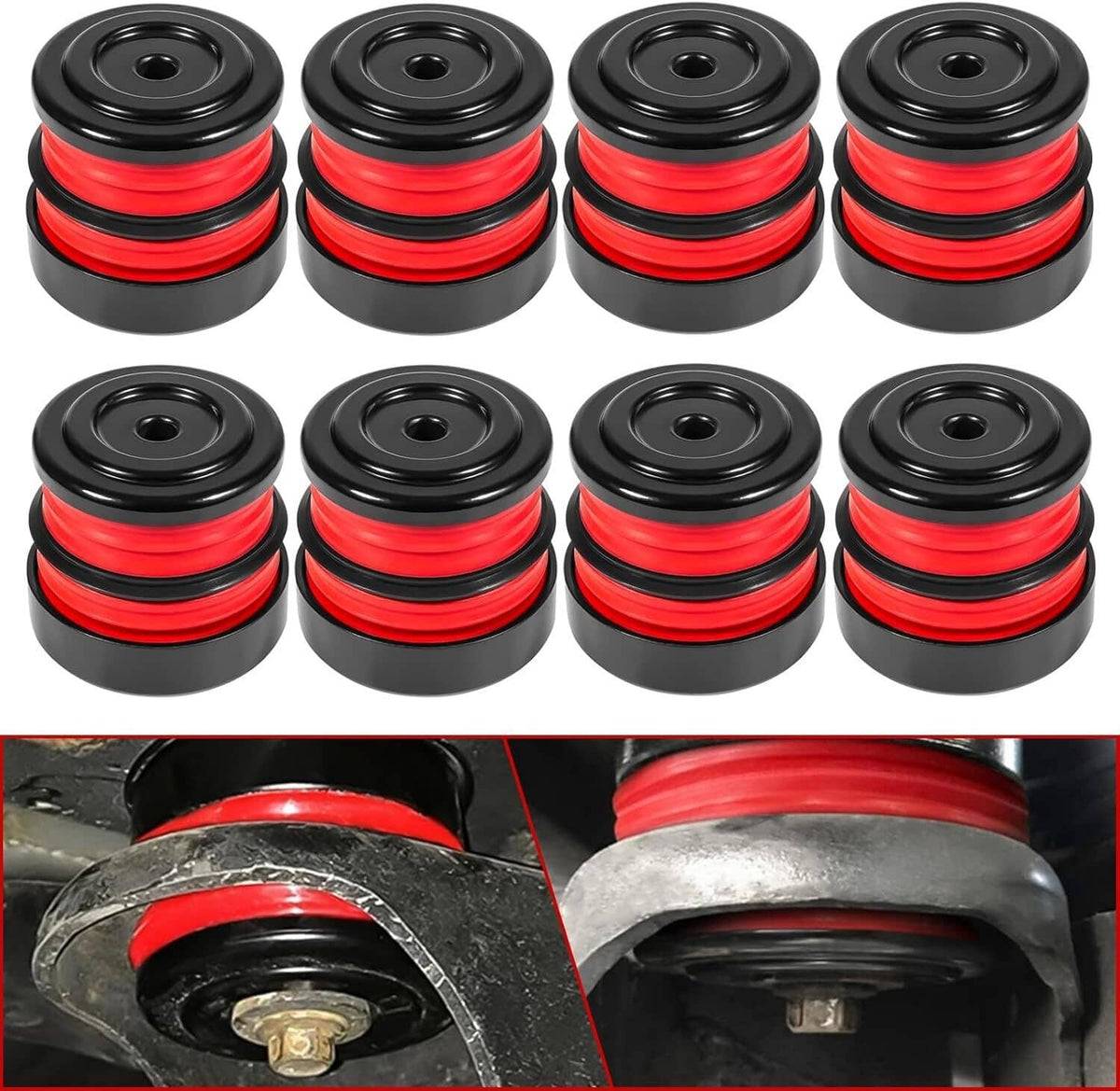 Bethesda Industrial Silicone Body Mount Bushing Kit for 2008-2016 Ford F250 F350 Super Duty Crew Cab