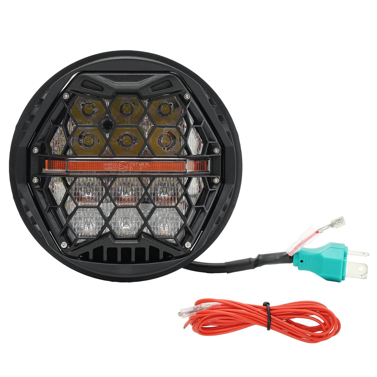 Bethesda Industrial Plug&Play 5.75'' LED Headlight with Hi/Low DRL For Harley StreetBob Super Glide