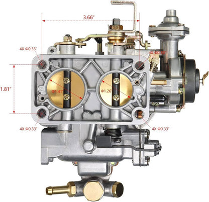 Bethesda Industrial For Nissan Toyota Pickup Mazda B2000 Weber 32/36 DGEV DGV 2 Barrel Carburetor