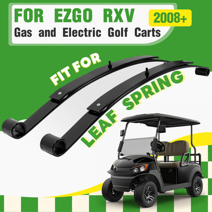 Bethesda Industrial Heavy Duty Golf Cart Rear Leaf Spring Kit (2 Leaf ) For EZGO RXV 2008+, Set of 2