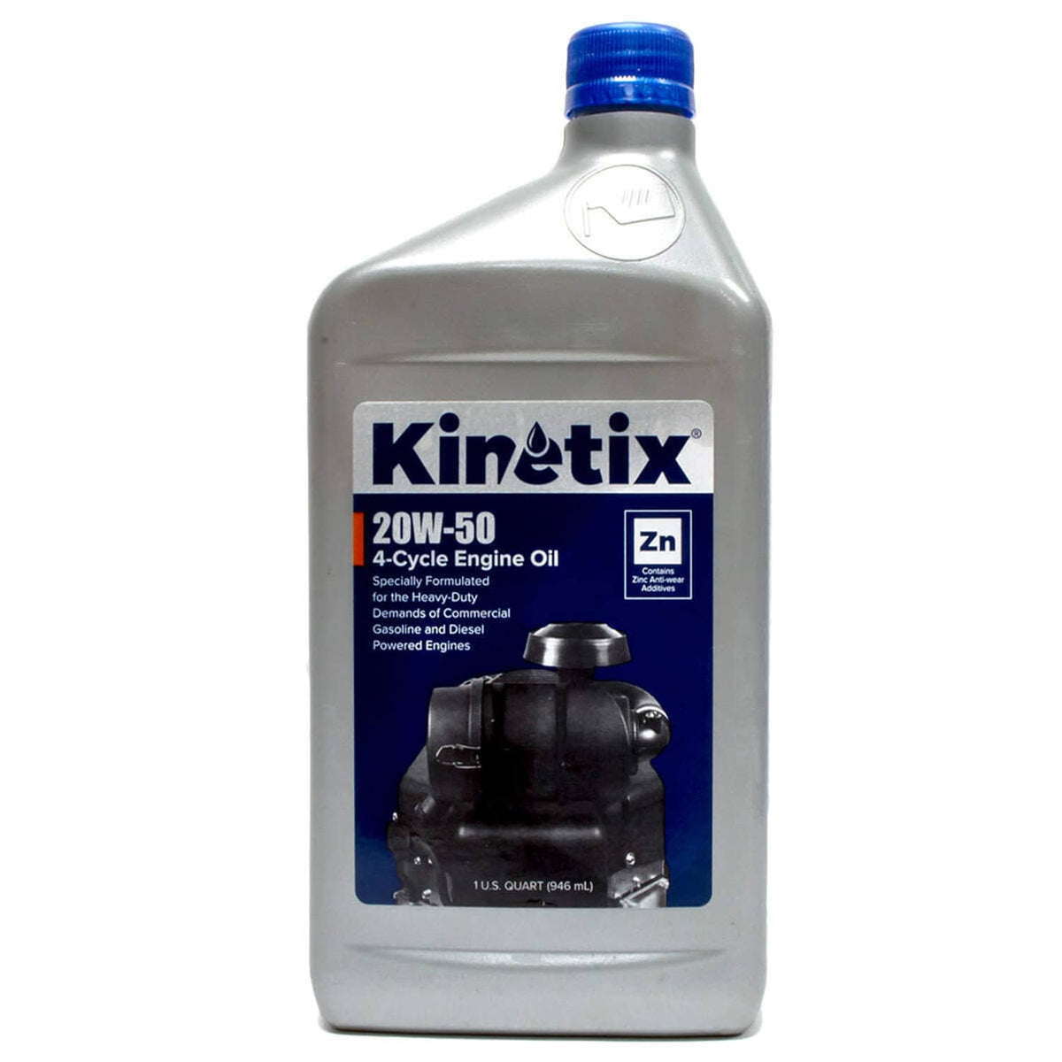 Bethesda Industrial 12PK Kinetix 20W50 4-Cycle Engine Oil 1 Quart Bottle