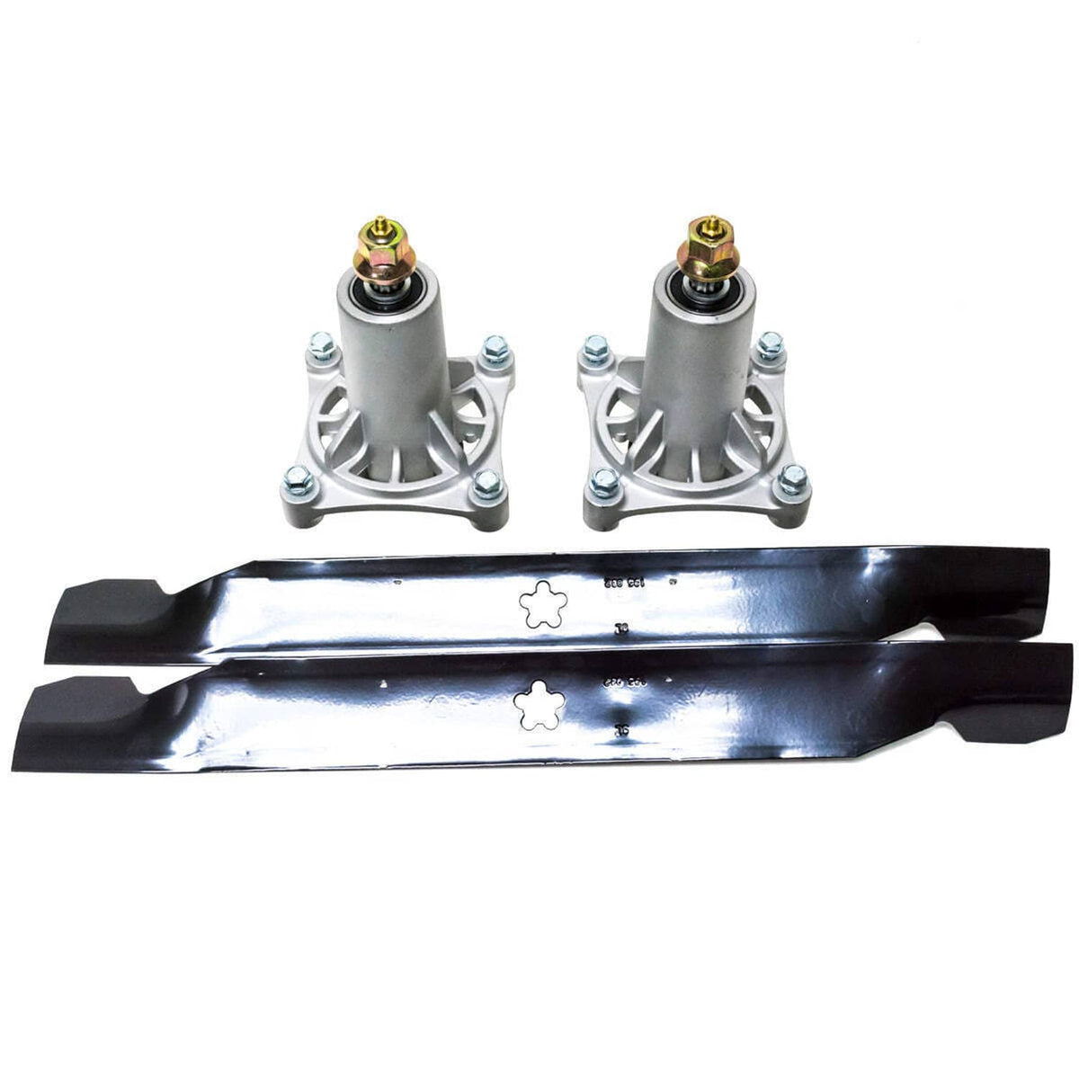 Bethesda Industrial Deck Blade Spindle Kit Combo Set for 42" 46" Deck Poulan Lawn Mower Tractor