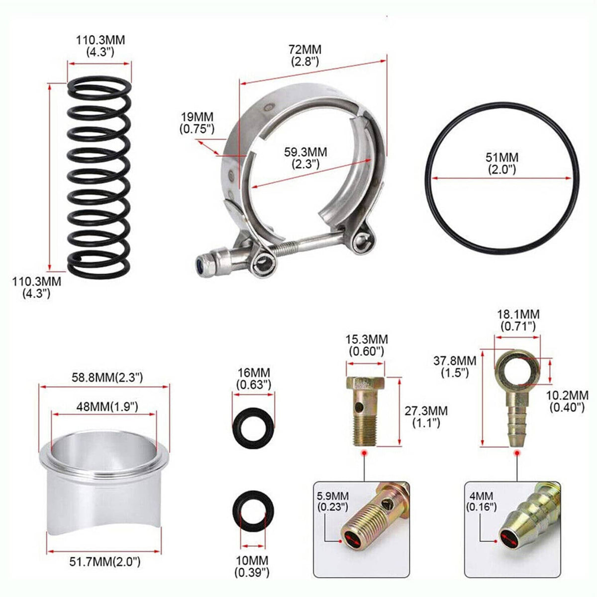 Bethesda Industrial Intake Turbo Charge Pipe Kit w/Tial & 50mm Bov For BMW N54 E88 E90 E92 135i 335i