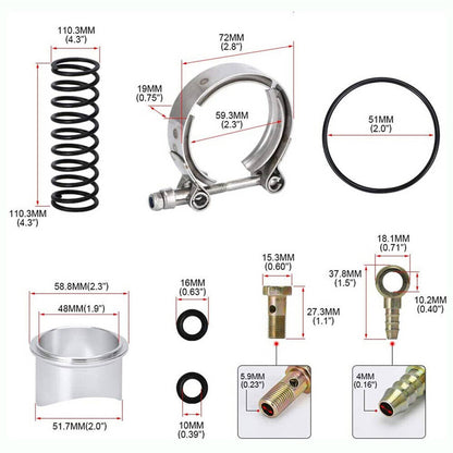 Bethesda Industrial Intake Turbo Charge Pipe Kit w/Tial & 50mm Bov For BMW N54 E88 E90 E92 135i 335i