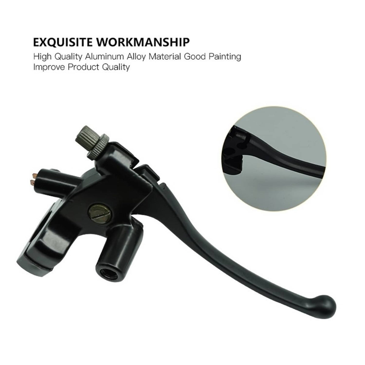 Bethesda Industrial Black 1" 25mm Left Clutch Lever Right Hydraulic Brake Master Cylinder Lever