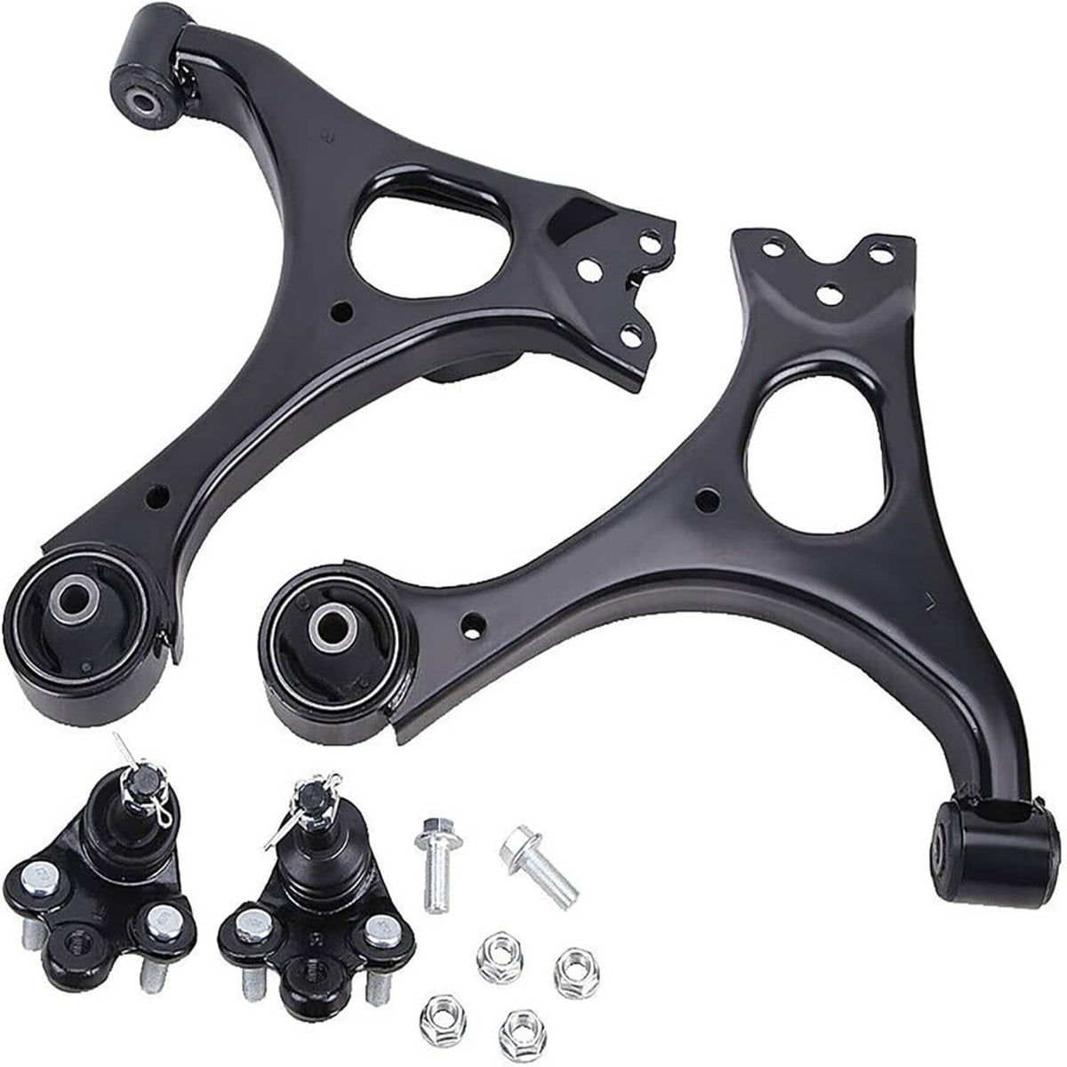 Bethesda Industrial Blcak Front Lower Control Arms & Ball Joints for 2006-2011 Honda Civic Acura CSX