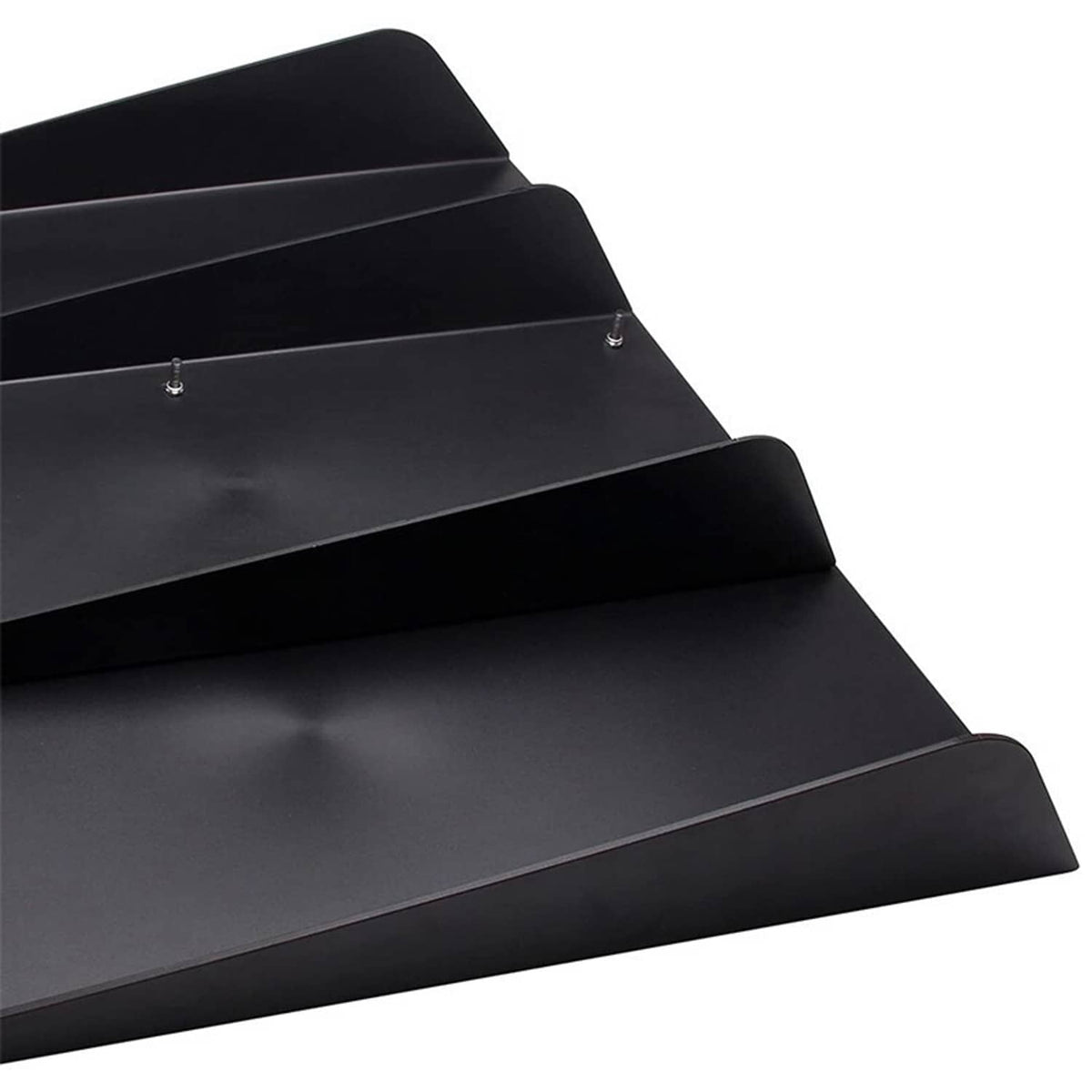 Bethesda Industrial Rear Bumper Diffuser Shark ABS 4-Fin Spoiler Lip Splitter For Mazda Miata Black
