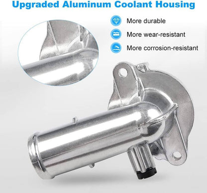 Bethesda Industrial Aluminum Upgrade Coolant Thermostat Housing For 2012- 2018 Jeep Wrangler JK 3.6L