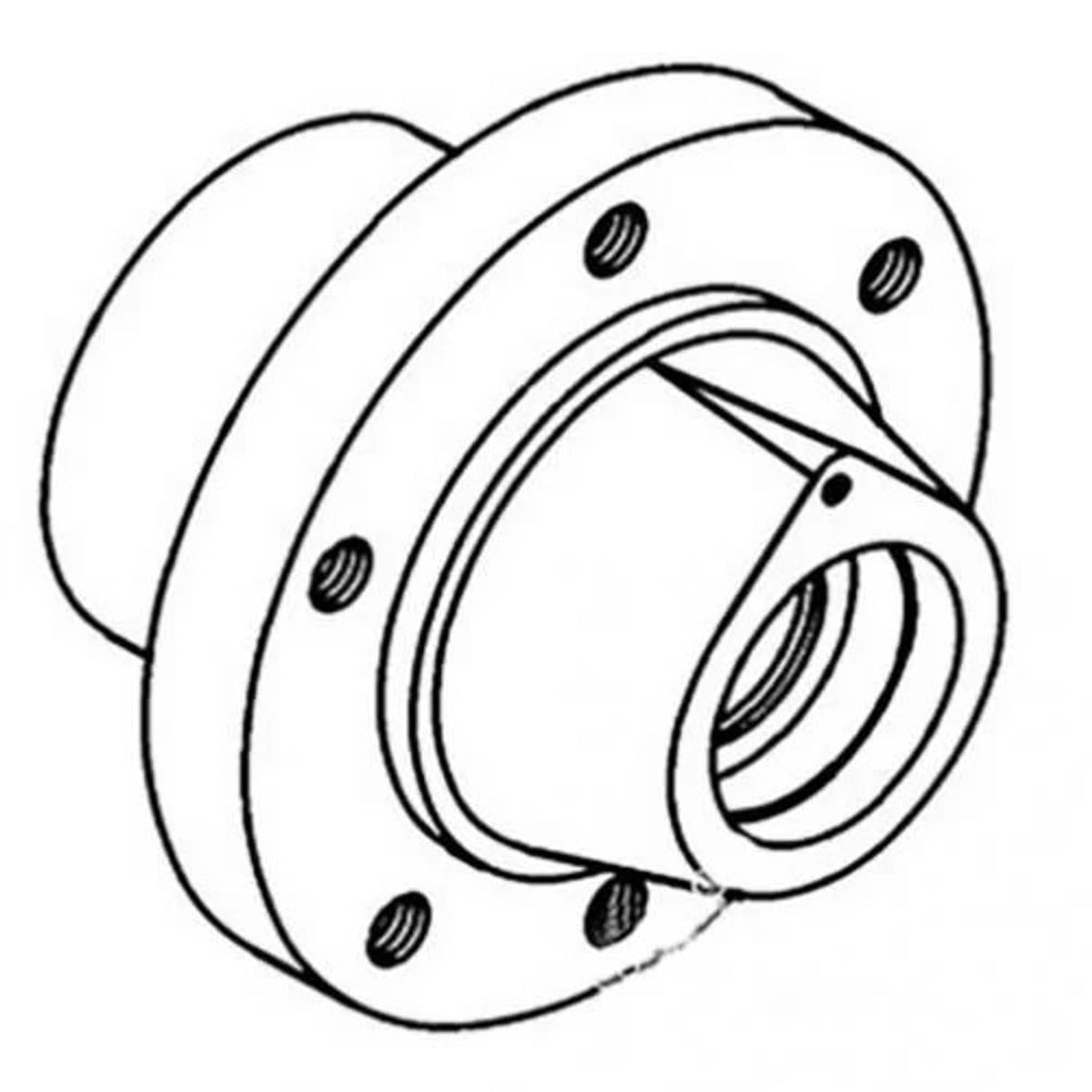 Bethesda Industrial Front Wheel Hub - 6 Bolt fits John Deere 2440 2640 R62436