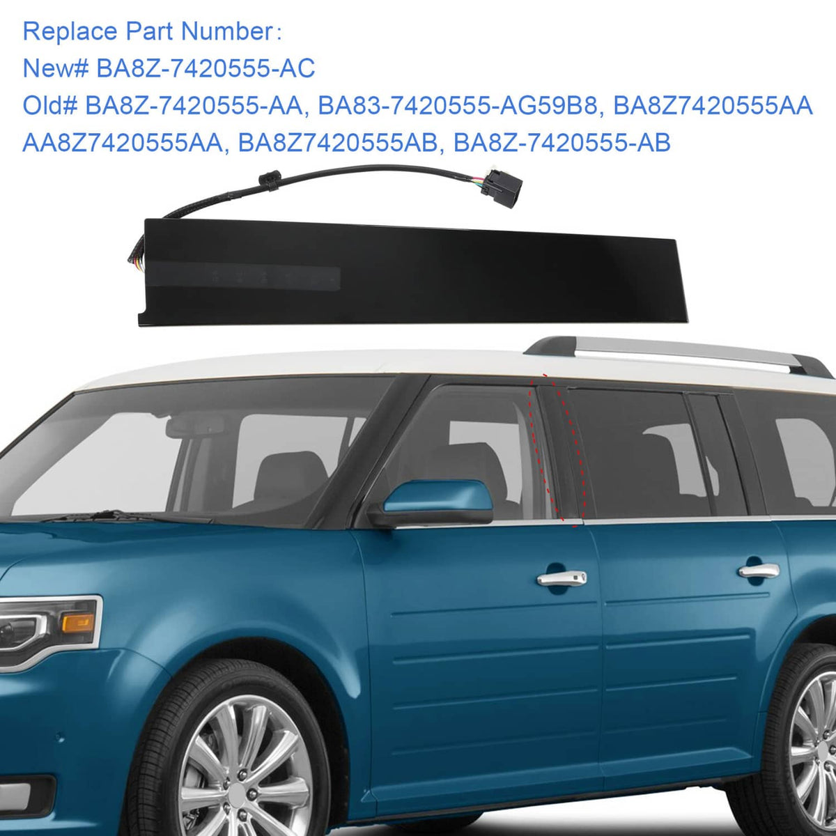 Bethesda Industrial Door Entry Keypad Pillar Molding Trim Left Driver Side For 2010-2019 Ford Flex