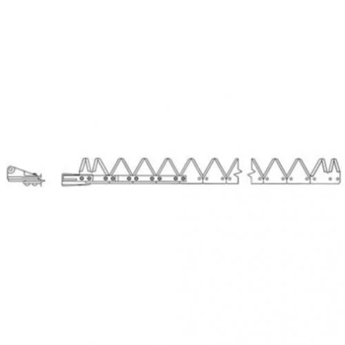 Bethesda Industrial Sickle Assembly - 7' Left Hand Plated Top Serrated Bolted fits Case IH 8840