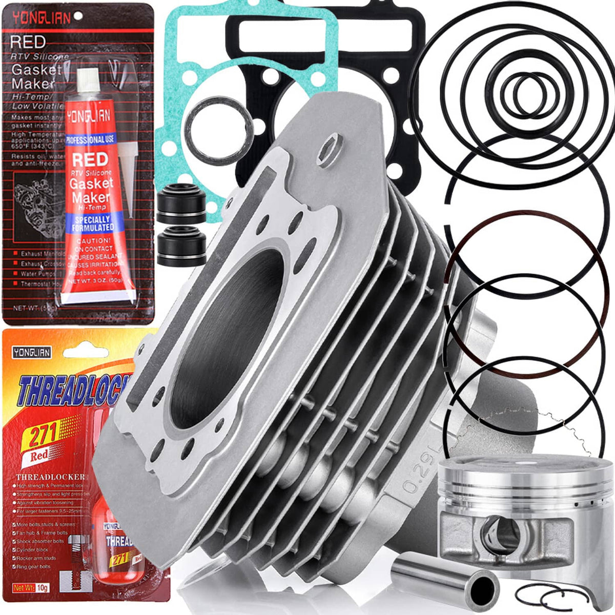 Bethesda Industrial Engine Cylinder Piston Kit For Kawasaki Bayou 300 1989-04 11005-1533 11060-1652