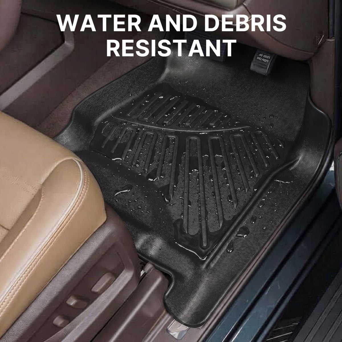 Bethesda Industrial All Weather 4Pcs/Set Floor Mats Liner For 2015-2020 Chevrolet Tahoe / GMC Yukon