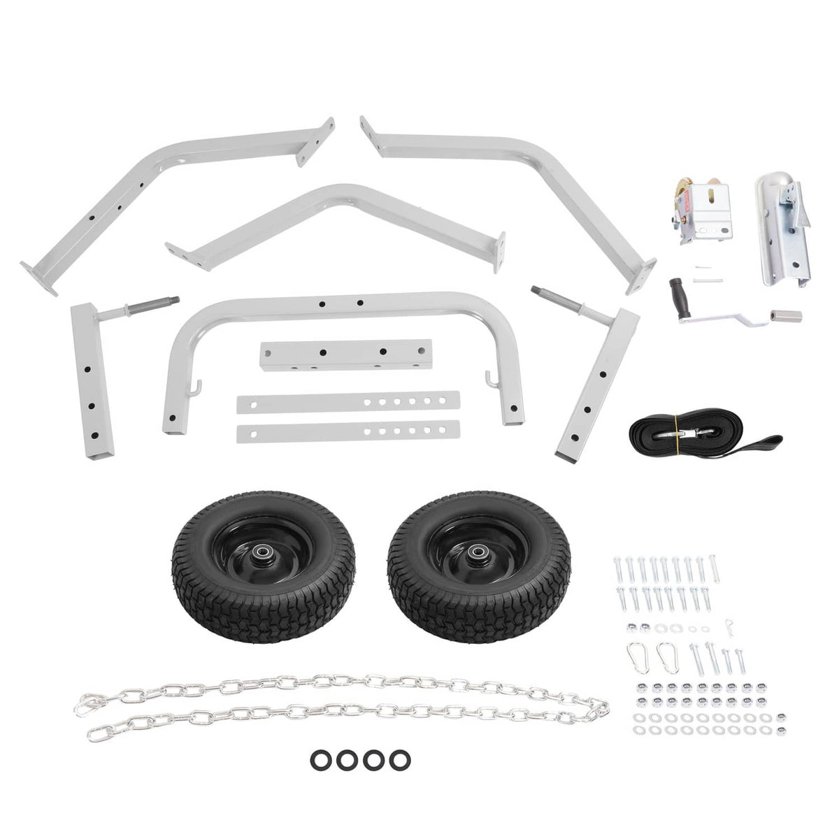 Bethesda Industrial Heavy-Duty Steel Log Skidder Arch Holder Set Logs Trailer Strong Load-bearing