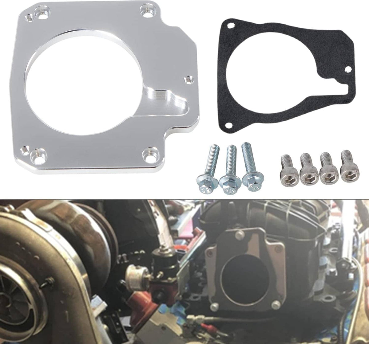 Bethesda Industrial Billet Throttle Body Adapter 4 Bolt Intake to 3 Bolt For LS2 LH6 L92 L76 LY2 LY5