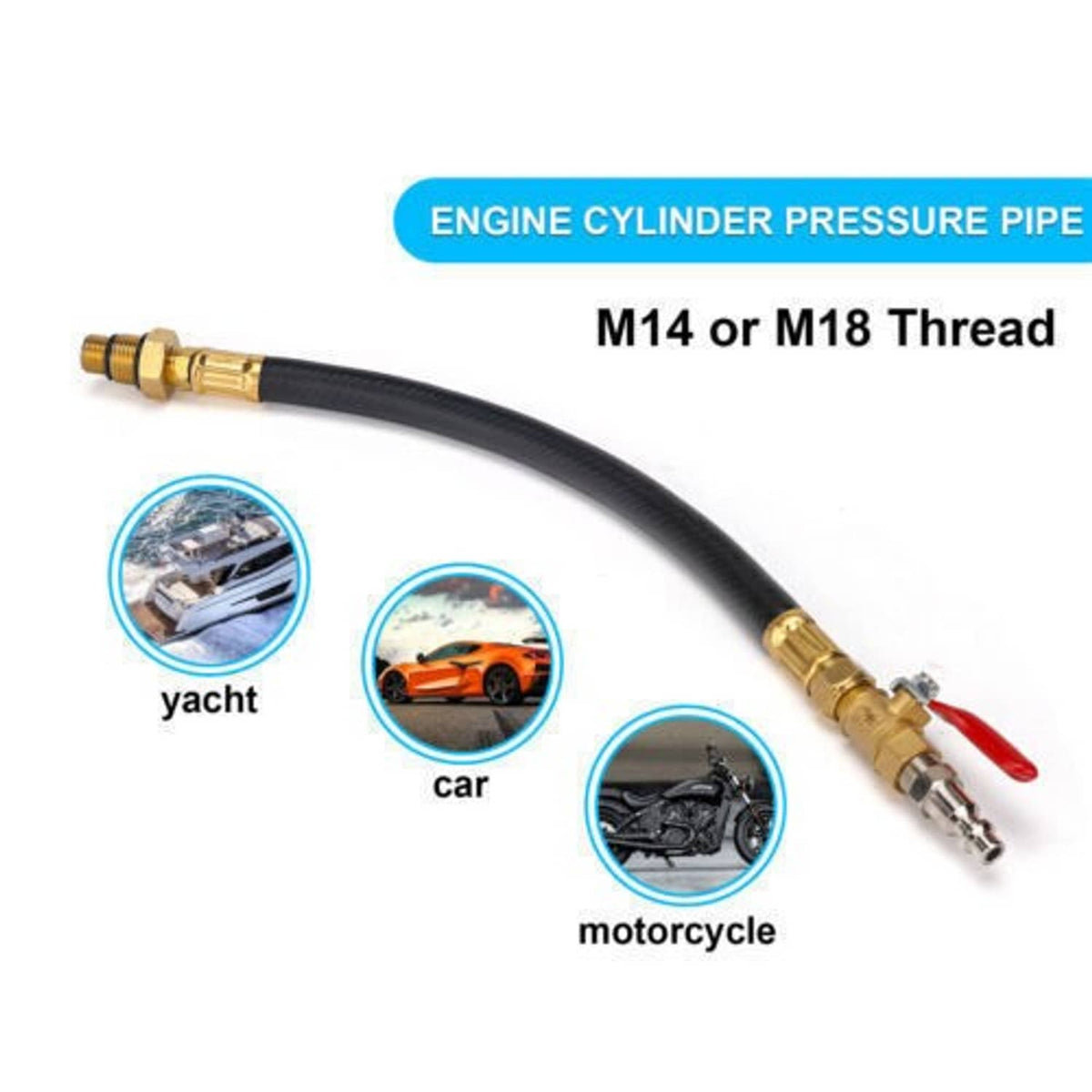 Bethesda Industrial For GM Chevy LS LS1 Engine Valve Spring Compressor & Air Valve Holding Hose Tool
