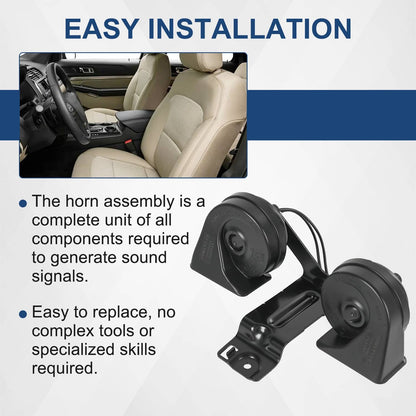Bethesda Industrial High & Low Pitch Horn With Bracket Fits 2016-2019 Ford Explorer 076-004