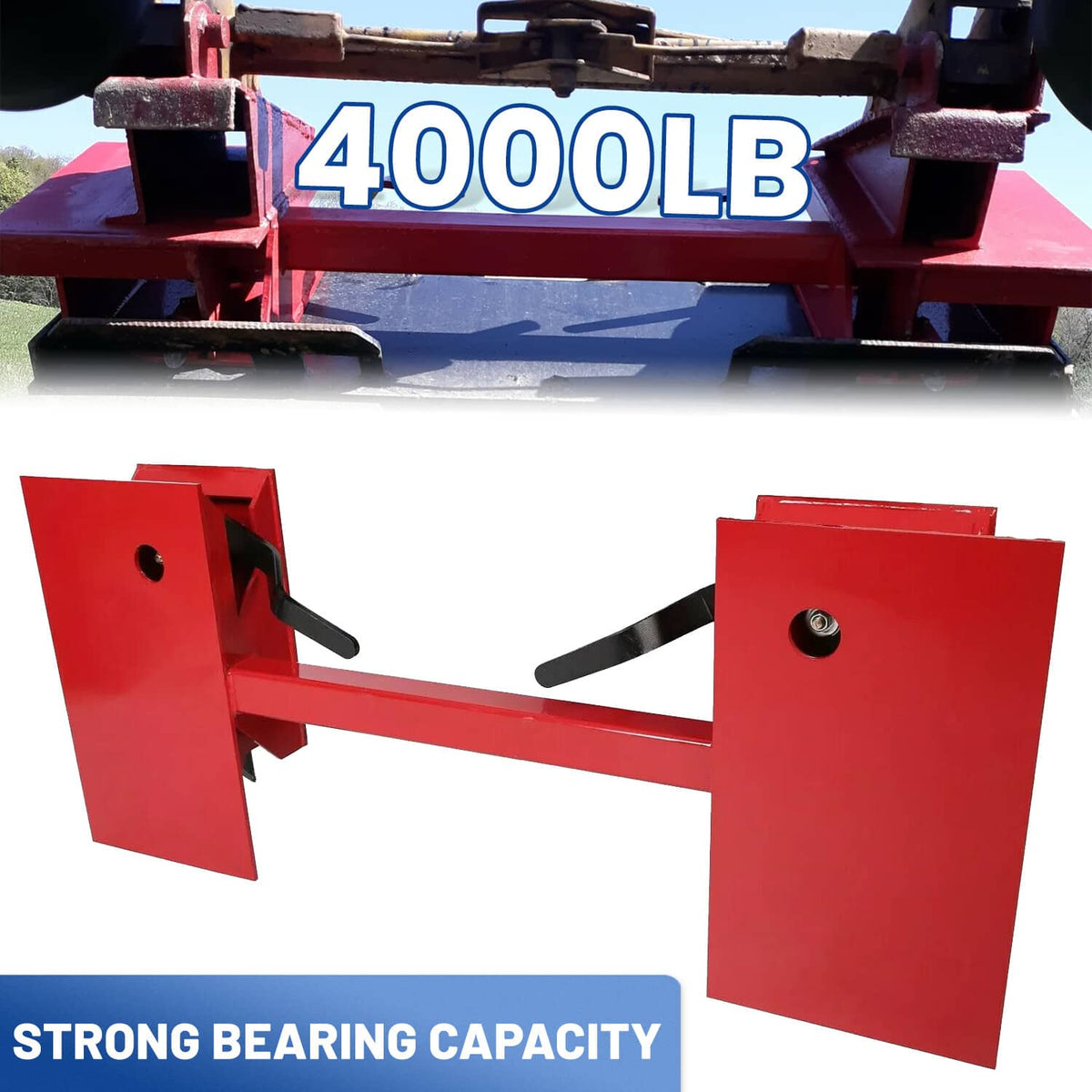 Bethesda Industrial Universal Skid Steer Quick Attach Plate 4000LBS Conversion Adapter For Bobtach