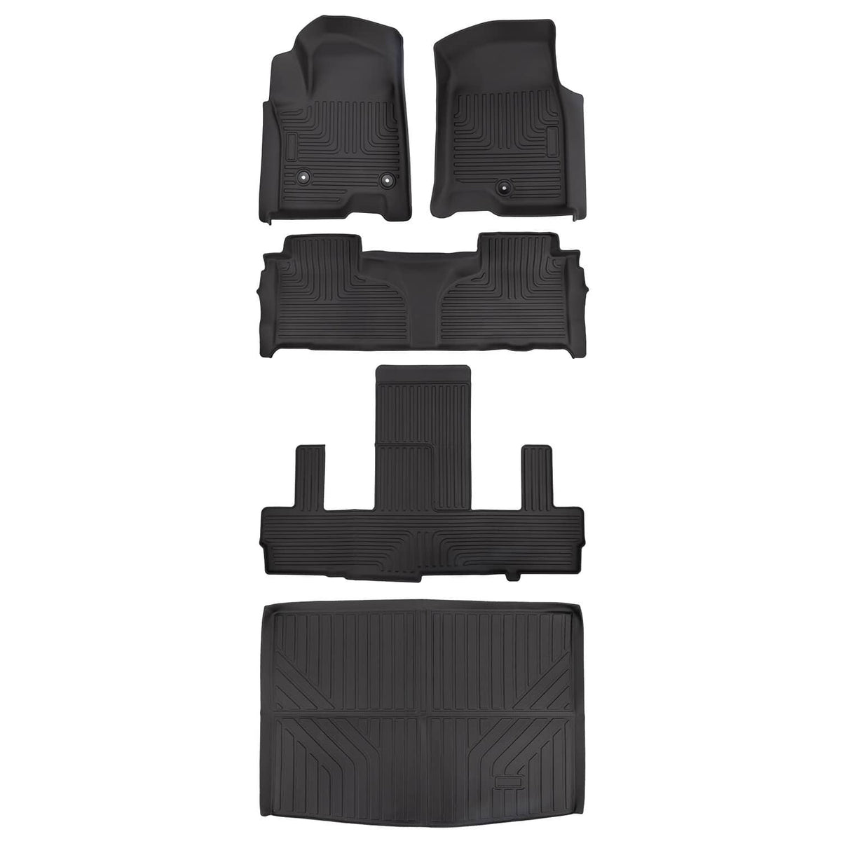 Bethesda Industrial Floor Mats w/Cargo Liner For 2021-2025 Chevrolet Suburban 2021-2025 GMC Yukon XL
