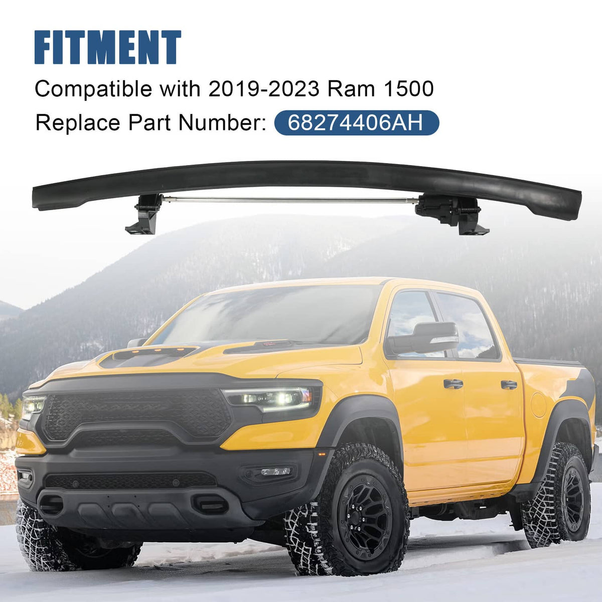 Bethesda Industrial FRONT ACTIVE AIR DAM FOR 2019-2025 2021 2022 2023 2024 RAM 1500 DT 68274406AH