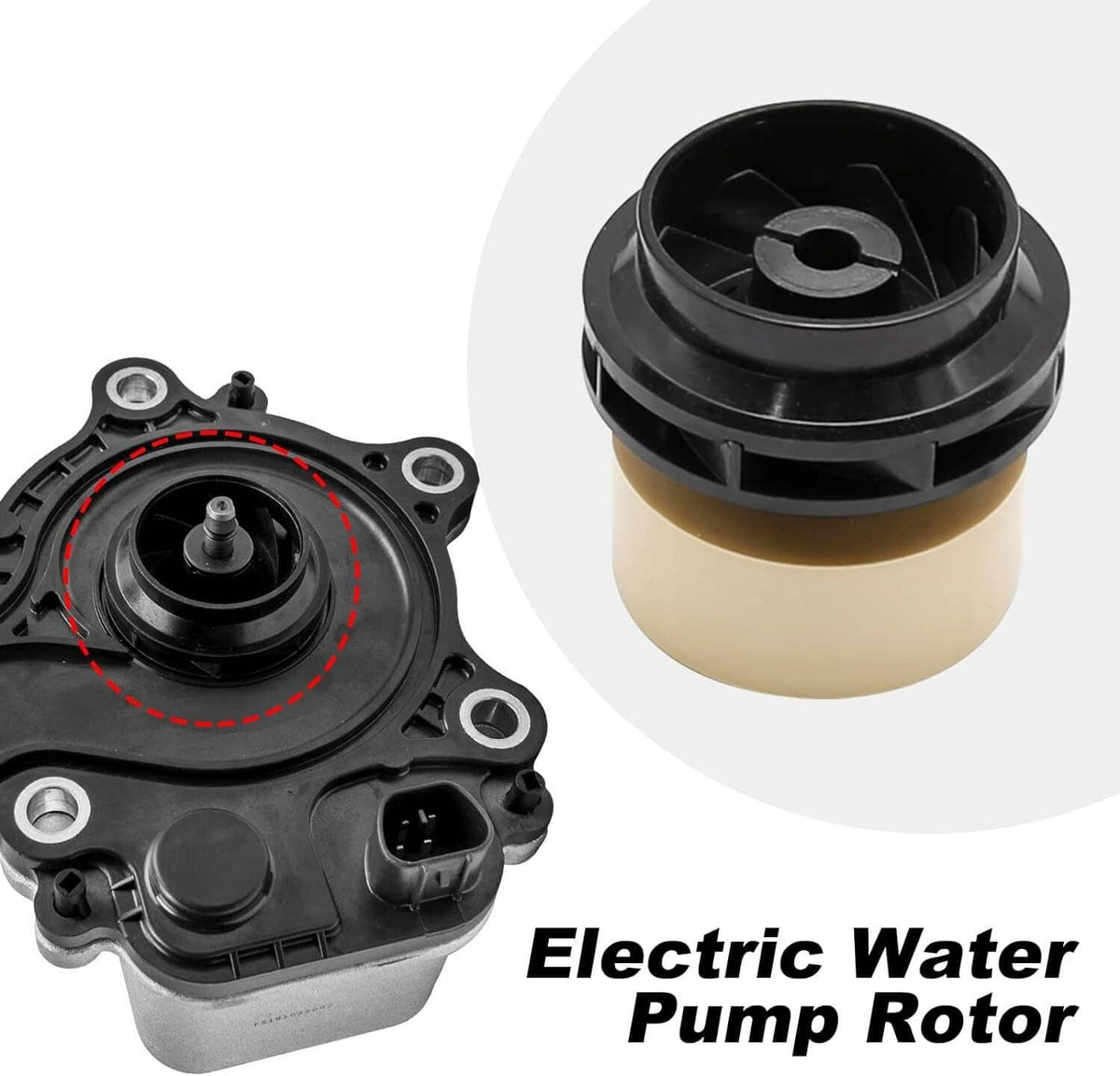 Bethesda Industrial Engine Electric Water Pump Rotor For 2010-2015 Toyota Prius CT200h 161A0-29015