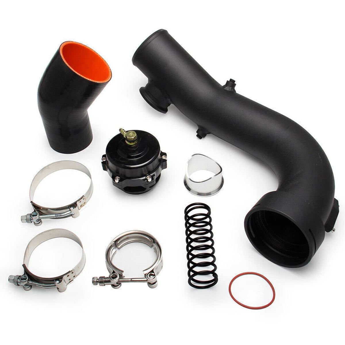 Bethesda Industrial Intake Turbo Charge Pipe Kit w/Tial & 50mm Bov For BMW N54 E88 E90 E92 135i 335i