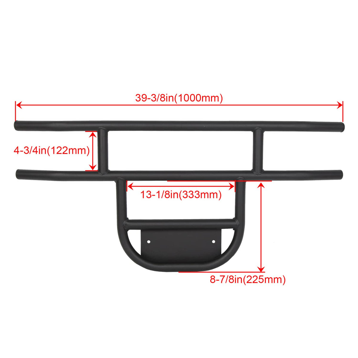 Bethesda Industrial Front Brush Guard Tubular Bumper For Club Car DS Models 1981-Up Golf Cart