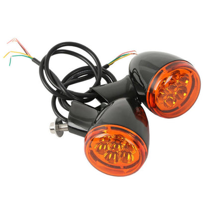Bethesda Industrial Rear LED Turn Signals Light Bracket Fit For 1992-22 Harley Sportster XL 883 1200