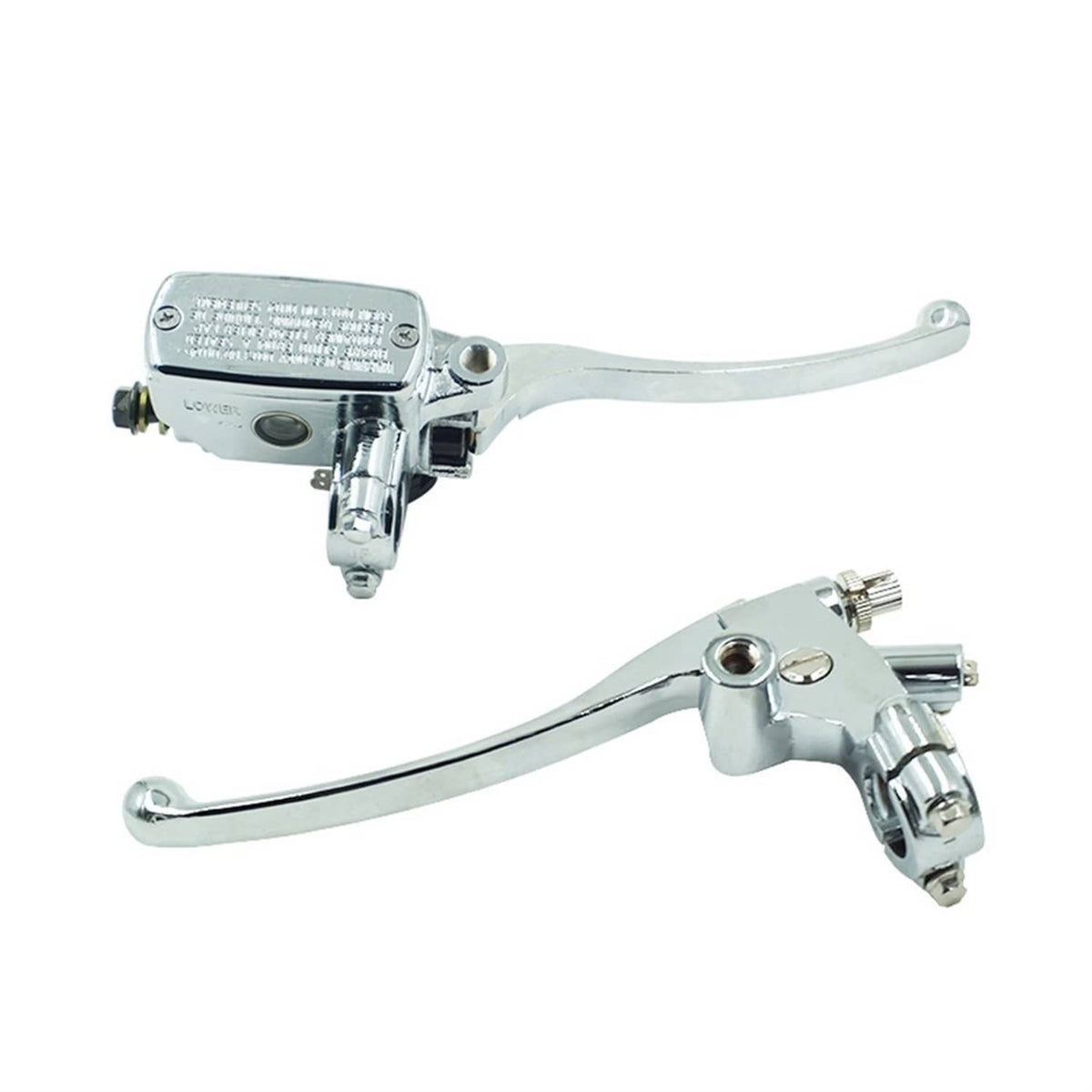 Bethesda Industrial Chrome 7/8" Motorcycle Handlebar Hydraulic Brake Master Cylinder Clutch Lever