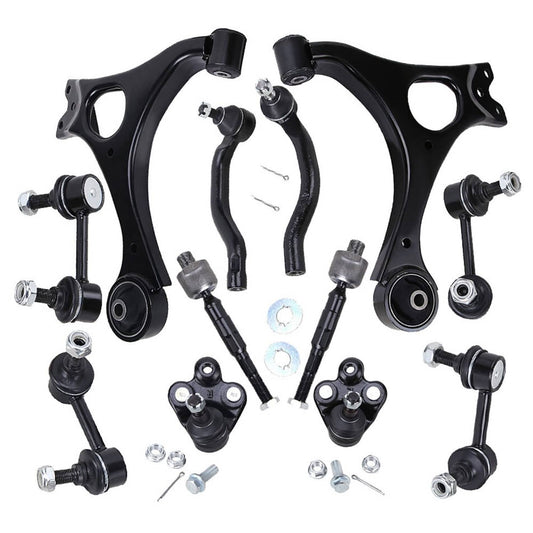 Bethesda Industrial Front Lower Control Arms Ball Joint Sway Bars Tie Rods For 2006-11 Honda Civic
