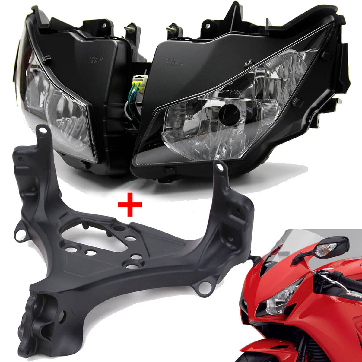 Bethesda Industrial Fit For Honda CBR1000RR 2012-2016 Headlight Assembly Upper Fairing Stay Bracket