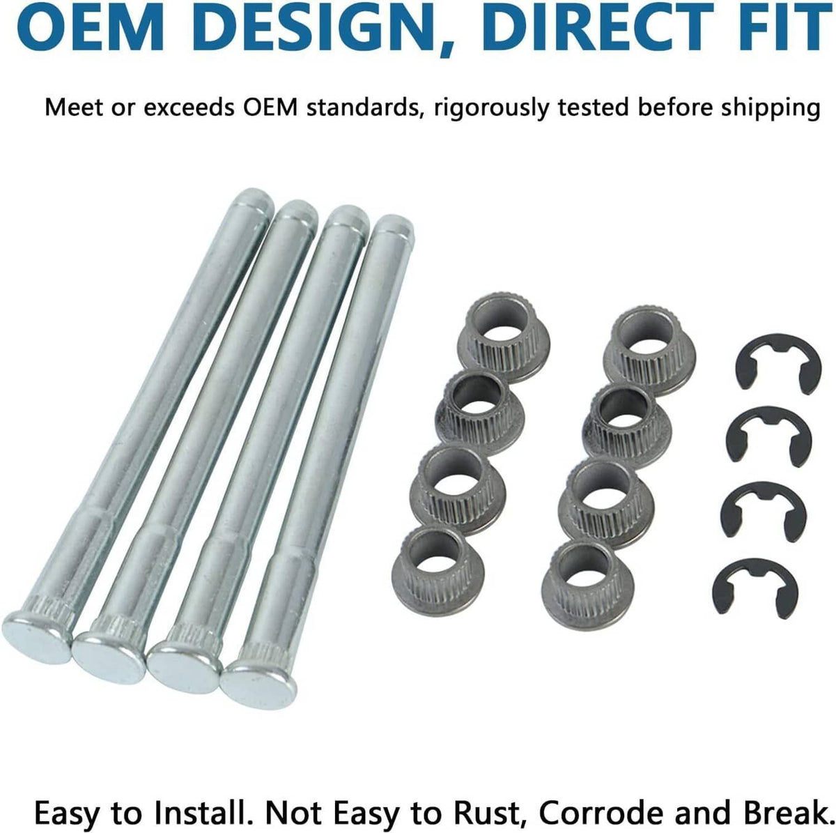 Bethesda Industrial New For 1994-2004 Chevy S10 & GMC S15/Sonoma Door Hinge Pins and Bushing Kit