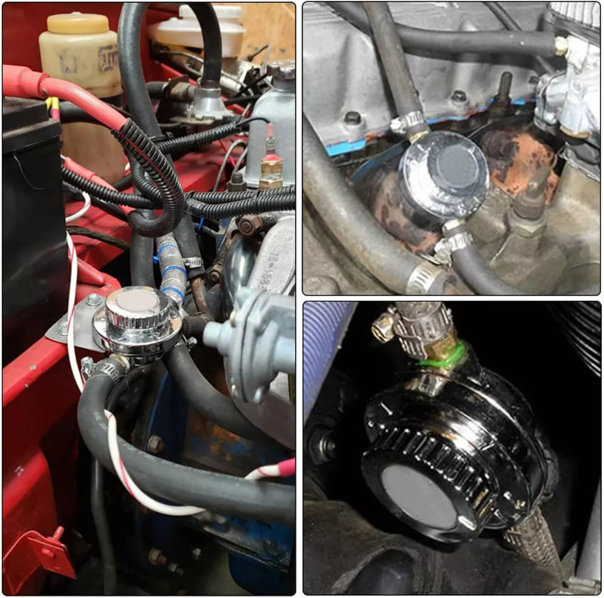 Bethesda Industrial 1-6 PSI Universal Adjustable Fuel Pressure Regulator Kit For Carburetor Engine