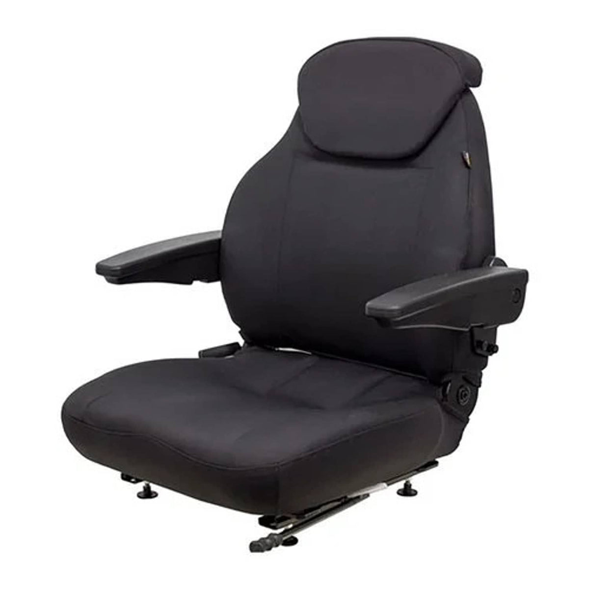 Bethesda Industrial Seat Assembly Fabric - Black fits John Deere fits New Holland fits Case